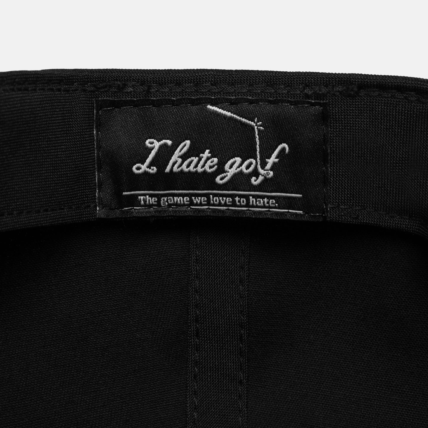 Crisp Black Five Panel