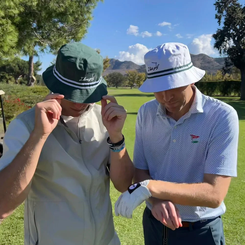 I hate golf ⇄ I love golf Reversible Bucket Hat