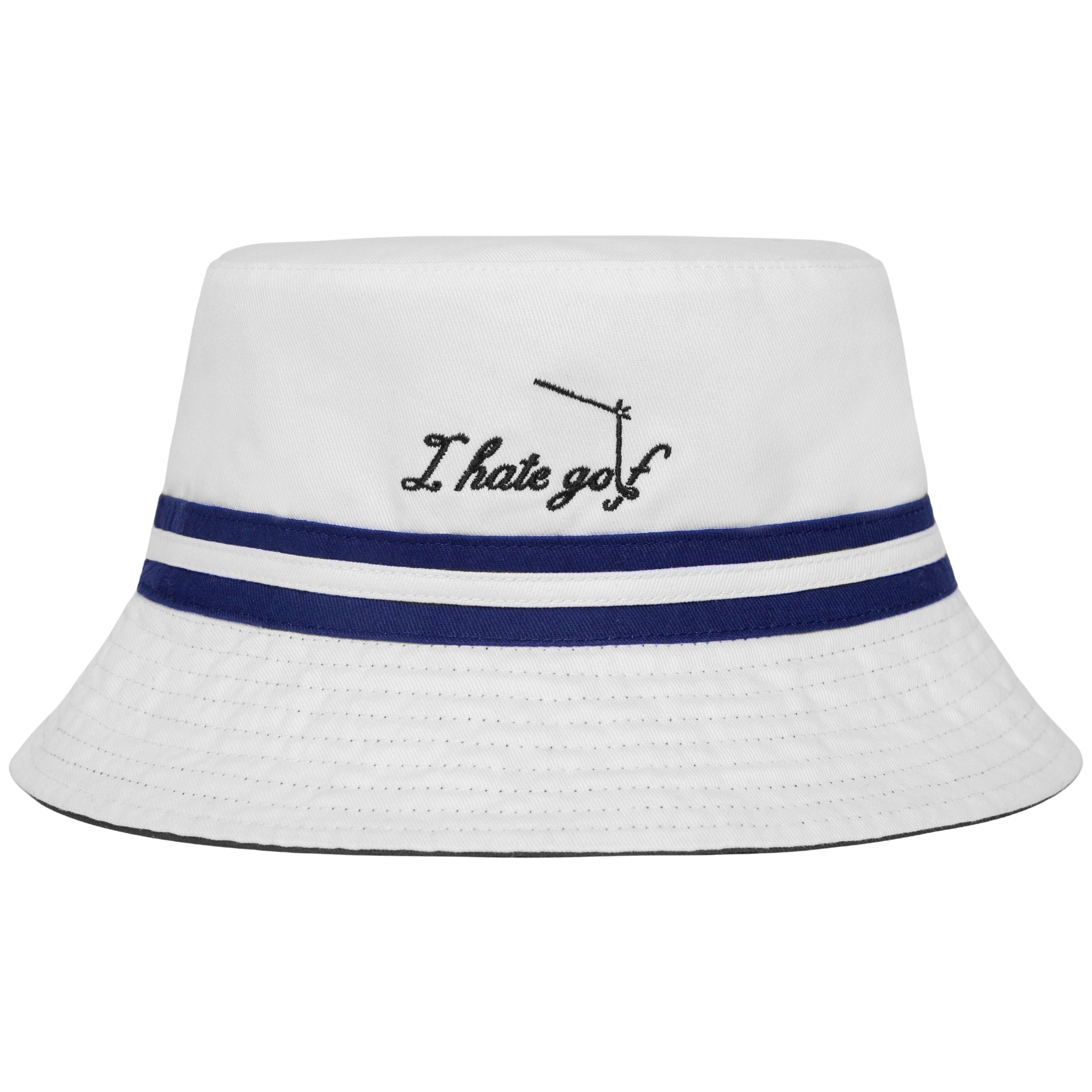 I hate golf ⇄ I love golf Reversible Bucket Hat
