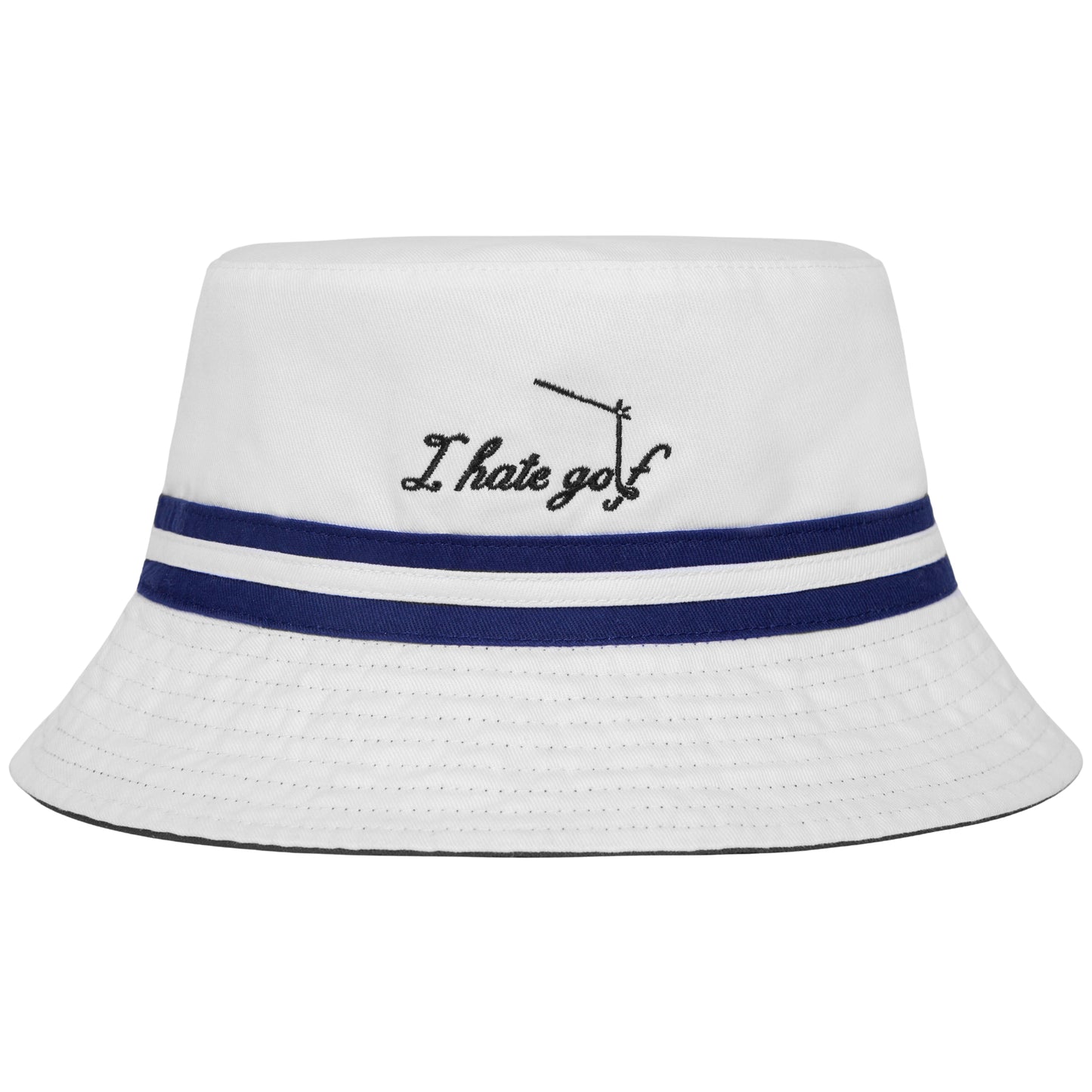 I hate golf ⇄ I love golf Reversible Bucket Hat