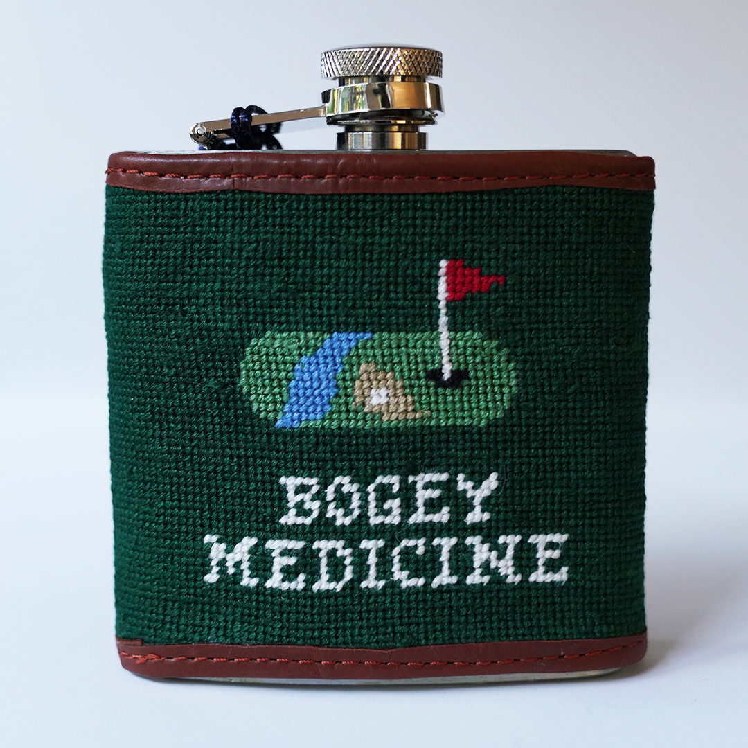 Hand-Stitched Bogey Medicine Flask