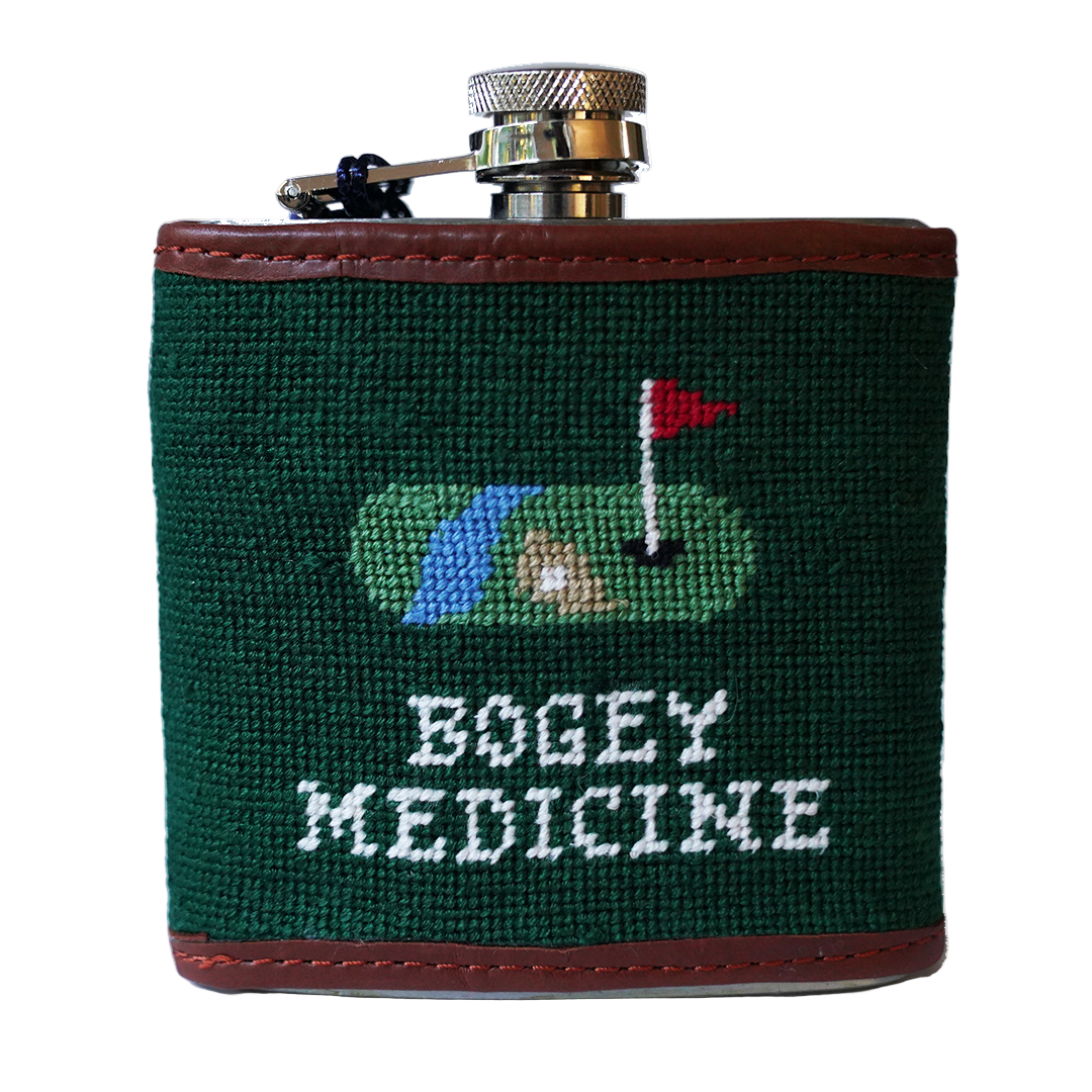 Hand-Stitched Bogey Medicine Flask