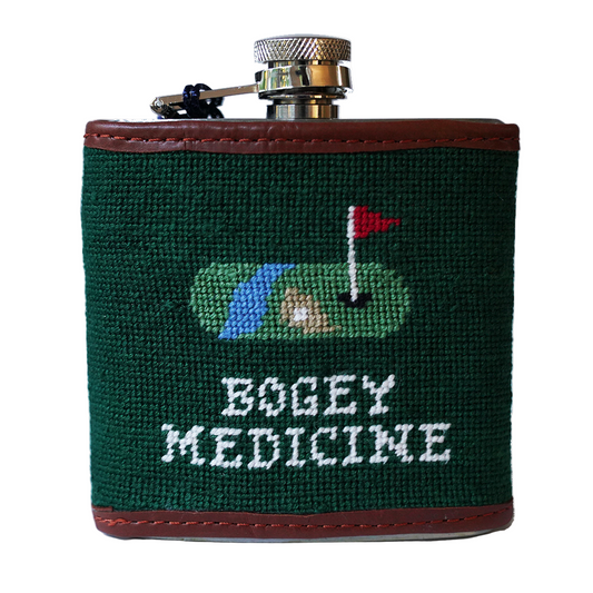 Hand-Stitched Bogey Medicine Flask