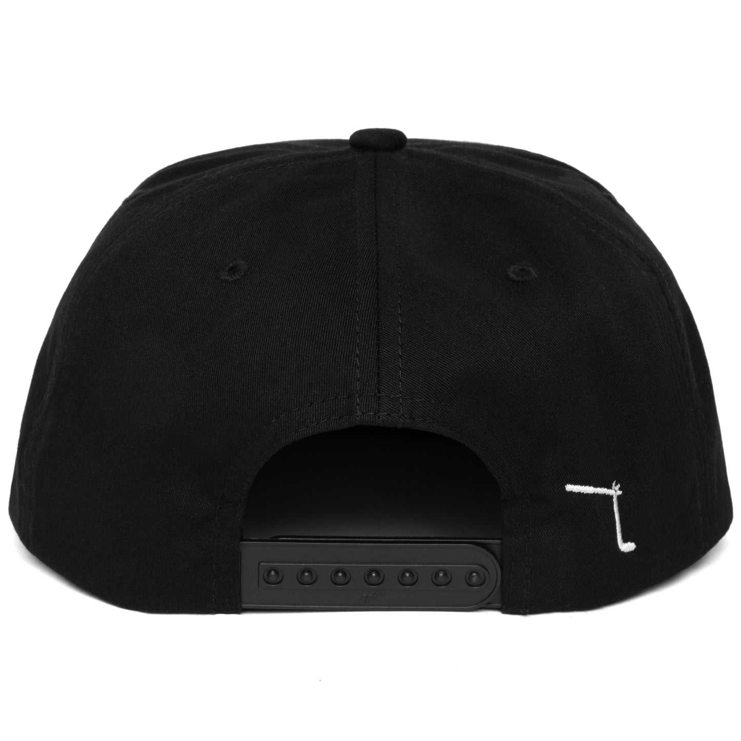 Crisp Black Five Panel