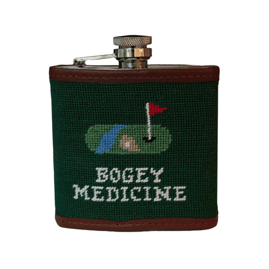 Hand-Stitched Bogey Medicine Flask
